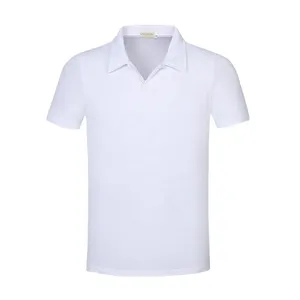 ผลิตโดย Render Industries OEM ขายส่ง เสื้อโปโลผู้ชายแบบเรียบ ดีไซน์ใหม่ คุณภาพสูง ระบายอากาศได้ดี - Product Image 4