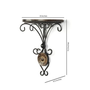 Estante de Pared de Hierro y Madera de Estilo Industrial Hecho a Mano - Venta al por Mayor - Product Image 4
