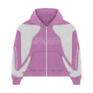 Ensemble de survêtement Brand Studio, coupe ample, respirant, en coton, avec capuche et fermeture éclair, pour adulte, idéal pour l'automne - Product Image 4