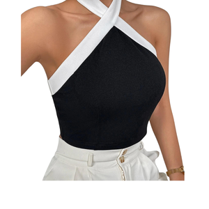 Sujetador deportivo casual sin costuras de alto soporte, cómodo y elegante para mujer, estilo halter, novedad. - Product Image 4