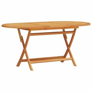 Ensemble de salle à manger de jardin pliant en bois d'acacia massif marron, 5 pièces - Product Image 6