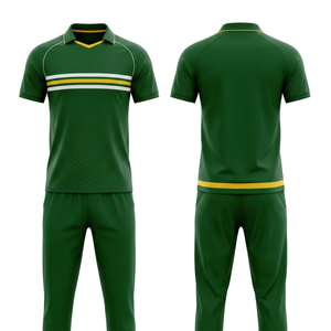 <b>Cricket</b> Uniform Set Unlimited Sublimation Design Options Printed 100% Polyester | Men Women Adults <b>Cricket</b> Wears Polo Shirt - Product Image 2