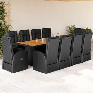 Conjunto de Comedor para Jardín en Negro - Product Image 1
