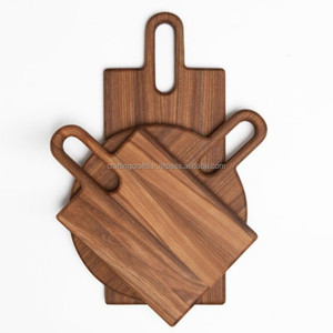 Planche à découper rectangulaire en bois écologique et durable, fabriquée à la main en Inde, compatible lave-vaisselle, modèle Wc01, artisanat - Product Image 1