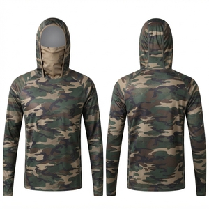 Vêtements de pêche personnalisés pour hommes, jersey de pêche, vêtements de pêche à manches longues avec protection UV, chemise de pêche avec cache-cou - Product Image 1