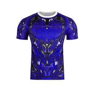 2026 OEM Men's Short Training Sports Jersey Spandex/Polyester Breathable Fabric Heat-Transfer Printed Player Name Front Logo - Product Image 3