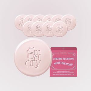 produtos coreanos skin care Temporary <b>Perfume</b> Soap <b>Cherry</b> <b>Blossom</b> 75g 10 Pieces Made in Korea Olive Oil Glycerin Hyaluronic Acid - Product Image 6