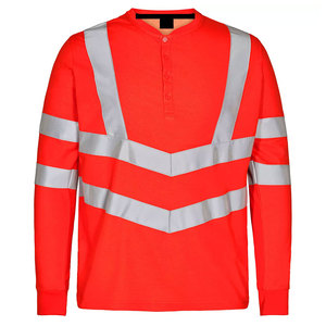 Customized Design Breathable Construction Uniform T-<b>Shirts</b> Long Sleeve Hi Vis Reflective Road Safety T-<b>Shirt</b> for Men - Product Image 5