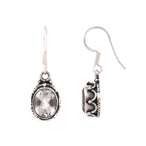 High Design Gypsy Bohemian 925 Sterling Silver Natural Blue Topaz Two Stone Drops Dual Energy Spiritual Healing Peace - Product Image 5