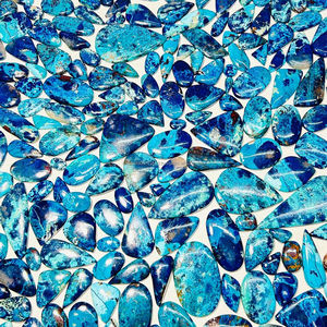 Azurite Shattuckite Cabochon Natural Loose Gemstone for Jewelry Making - Product Image 5