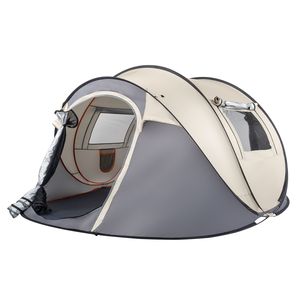 Tenda da Campeggio Pop-Up per 4 Persone, Impermeabile, Portatile, Facile da Montare, per Attività all'Aperto, Escursionismo, Pesca, Spiaggia, in Tessuto Oxford - Product Image 2