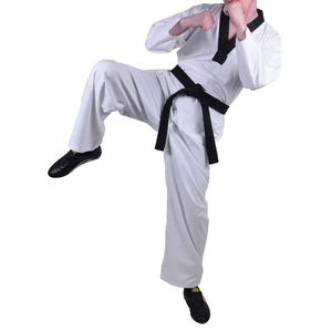 Wholesale <b>Cheap</b> Price High Quality Lightweight Breathable Durable Polyester/Cotton Blend Martial Arts Taekwondo Uniform <b>Sets</b> - Product Image 5