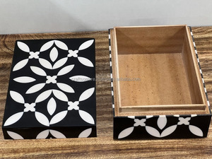 Resin Inlay <b>Box</b> for Jewelry Luxury Bone Inlay Jewelry <b>Box</b> Perfect for <b>Keepsakes</b> Handmade From India - Product Image 4