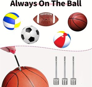 Aiguilles de pompe à ballons en acier inoxydable, conçues pour fonctionner parfaitement avec tous les ballons de sport gonflables - Product Image 5