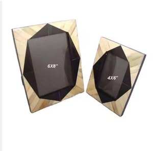 Cadre photo carré en bois avec incrustation osseuse, le plus vendu, pour accessoires de décoration - Product Image 6