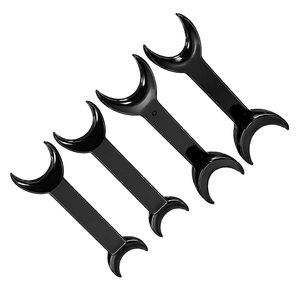 Retractor Bucal de Plástico Negro, Retractor Labial Tipo C de Doble Extremo, Juego de Abridores Bucales para Fotografía Intraoral, Hecho en Pakistán - Product Image 5