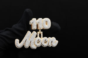 Colgante Personalizado para Hombre, Chapado en Oro, Estilo Hip Hop, con Diamantes de Imitación CZ - Product Image 2