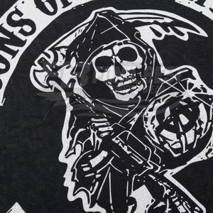 T-shirt tricoté unisexe surdimensionné 2026 California Reaper délavé Sons of Anarchy Vintage Biker Gang Confort Séchage rapide Respirant 100% - Product Image 3