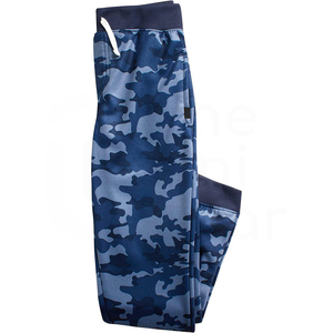 Boys Blue <b>Camouflage</b> Hooded <b>Tracksuit</b> Full Sleeve Casual Joggers With Drawstring And Side Pockets Autumn Wear - Product Image 2