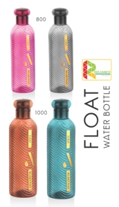 <b>Float</b> <b>Plastic</b> Water Bottle Screw-On Cap Bpa Free Travel Lightweight Minimalist Design Unisex Hiking Outdoor - Product Image 2