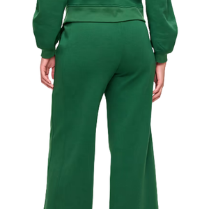 Pantalones Anchos de Felpa para Mujer, Corte Holgado, Cintura Elástica con Cordón, Pantalones Deportivos con Bolsillos Laterales para Uso Diario Informal - Product Image 4