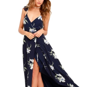 Vestidos Largos Cruzados Sexys de Verano, Estilo Occidental, Impresión Digital, Glamurosos, Última Moda, Precio Bajo, Ropa de Resort - Product Image 1