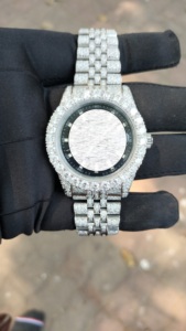 NYC DIAMOND EMPIRE นาฬิกาข้อมือผู้ชายคุณภาพสูงหรูหรา ตัวเรือนสแตนเลสทรงเหลี่ยม 41 มม. กระจกอะนาล็อก ระบบกลไก ปุ่มกด - Product Image 1