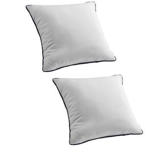 Set di 2 Inserti per Cuscini Quadrati Bianchi 20x20, Morbidi e Resistenti, in Fibra di Poliestere con Tecnica di Cucitura Alternativa - Product Image 1