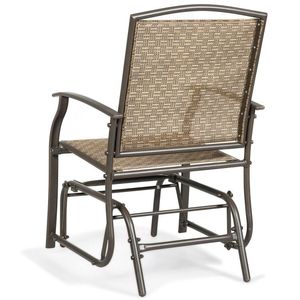 <b>Single</b> Glider Chair Rocking Seating Steel Frame Garden <b>Swing</b> for Patio - Product Image 4