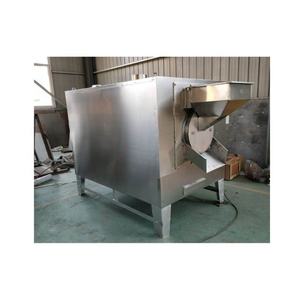 Machine de rôtissage rotative industrielle automatique de type tambour, qualité alimentaire SS304, 100 kg/h, composants essentiels incluant moteur et boîte de vitesses - Product Image 2