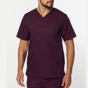 T-shirt médical à manches courtes à séchage rapide OEM pour hommes, vêtements médicaux personnalisés, hauts de blouse médicale pour hommes - Product Image 1