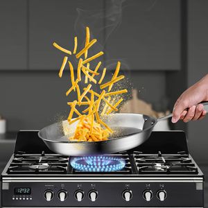 Top Grade 22cm in acciaio inox a induzione cucina padella per friggere Premium - Product Image 4