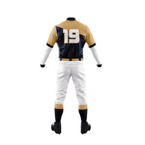 Uniforme de Béisbol para Hombre, Número 19, Bloques de Color, Manga Corta, Transpirable, Poliéster, Ropa Deportiva para Todas las Temporadas, Talla Adulto - Product Image 6