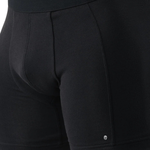 Calzoncillos bóxer negros para hombre, suaves, elásticos, transpirables, ajuste atlético, absorben la humedad, pantalones cortos deportivos para gimnasio - Product Image 6