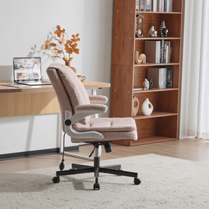 Silla de Oficina con Patas Cruzadas, Soporte Lumbar Dinámico con Airbag, Respaldo Abatible y Brazos Abatibles, Asiento Ancho - Product Image 2