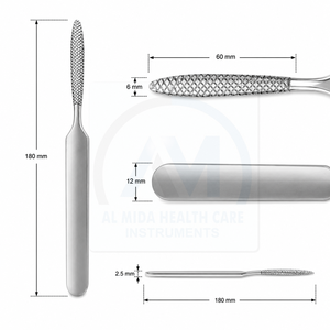 ชุดเครื่องมือขูดกระดูกสำหรับศัลยกรรมกระดูกและข้อ AL MIDA Health Care Instruments  แบบใช้มือ  ได้รับการรับรองมาตรฐาน CE ระดับ I สำหรับการผ่าตัดทั่วไป - Product Image 5
