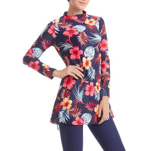 Maillot de bain Burkini Hijab pour femmes musulmanes, grande taille, modeste, à séchage rapide, respirant, manches longues, écologique, UPF50+, vêtements de plage - Product Image 5