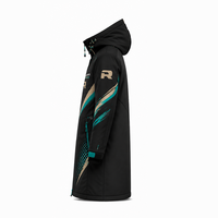 Collection de vêtements d'extérieur d'hiver : vestes longues en textile, manteaux durables à capuche, vêtements décontractés, vente en gros, grandes tailles, réversibles