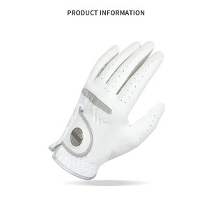 1 Gant de golf premium pour homme gaucher avec marqueur magnétique, en tissu doux et respirant, remplaçable, blanc - Product Image 2