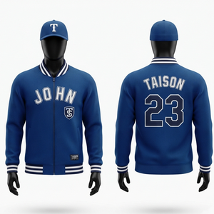 Veste d'entraînement de baseball pour hommes 280 GSM en polyester interlock premium gris et noir avec empiècements raglan, personnalisation par sublimation et broderie - Product Image 3