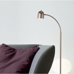 Lampe sur pied en métal mince et contemporaine avec capteur tactile pour éclairage d'angle de lecture - Product Image 4