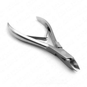 Pince à cuticules mini en acier inoxydable avec logo personnalisé, argentée, coupe-ongles professionnel, outil de manucure et de podologie - Product Image 3