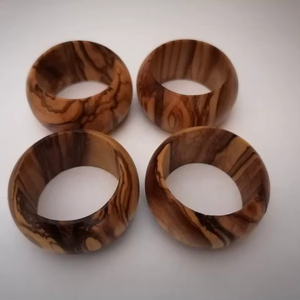 แหวนรองผ้าเช็ดปากแบบทันสมัย เป็นมิตรกับสิ่งแวดล้อม ทำจากวัสดุหลากหลายชนิด ตกแต่งโต๊ะอาหาร-MS งานฝีมือ ปรับแต่งขนาดและรูปทรงได้ - Product Image 1