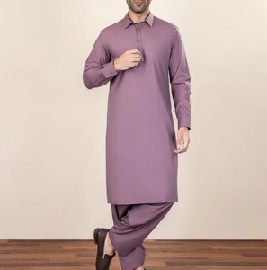 Wholesale Customized Solid Color Breathable Pakistani Men Shalwar Kameez 2026 High Quality Custom Made Kameez Salwar For Males - Product Image 1
