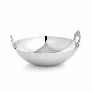 Mini plato para hornear de acero inoxidable Sartén de hierro fundido Kadai Sartén pequeña a precio de mayorista Mini servir Kadai - Product Image 1