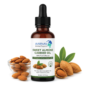 AARNAV Global Exports Huile d'amande douce 100% pure pressée à froid, huile de base pour massage, aromathérapie, tous types de peau - Product Image 4