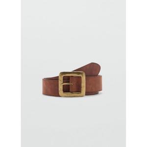 Ceinture en cuir de vachette avec boucle en acier, accessoires pour hommes, style européen vintage, style formel, imperméable, respectueux de l'environnement - Product Image 2