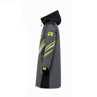 Veste longue décontractée à capuche en toile polyester/nylon pour l'hiver, confortable, vente en gros, production sur mesure