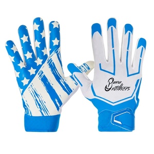 Gants de football américain antidérapants les mieux notés – Gants de réception de ballon de football personnalisables avec logo pour l'entraînement et les matchs - Product Image 3