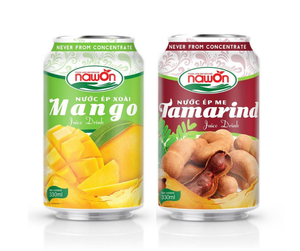 Bebida de Jugo de Frutas Mixta en Lata de 330 ml, Concentrado con Sabor NFC, Jugo de Frutas Tropicales Frescas, Nawon HALAL, Bebida Vietnamita al por Mayor - Product Image 1